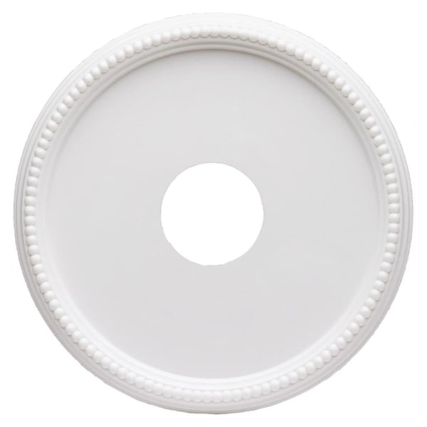 Westinghouse Ceiling Medallion 15.75In Round Beaded Molded Plastic White Finish 7773300 - main